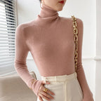 Trui Dames Coltrui Slim Fit Lichtgewicht