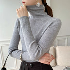Trui Dames Coltrui Slim Fit Lichtgewicht