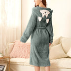 Miss | Badjas Dames Winter Zacht Warm Kamerjas