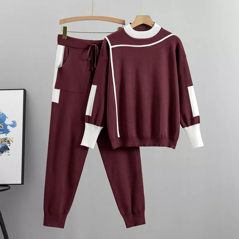 Damski dres sportowy casual komplet loungewear