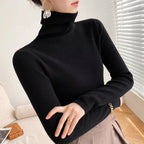 Trui Dames Coltrui Slim Fit Lichtgewicht