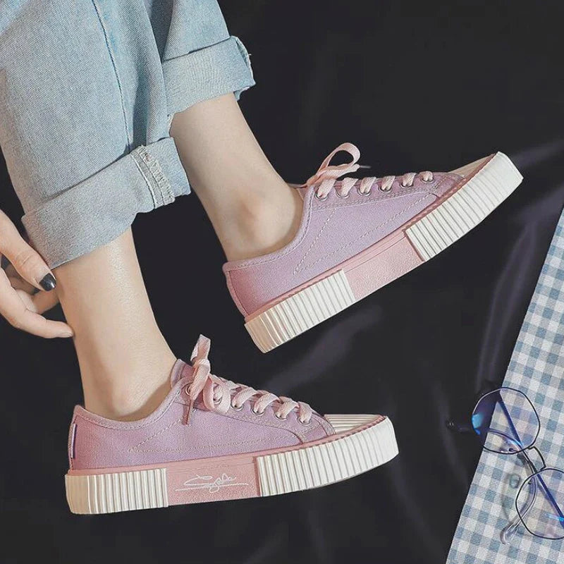 Sneakers Dames Low-Top Verhoogde Zool - Sneakers