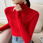 Trui Dames Coltrui Slim Fit Lichtgewicht
