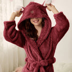 Miss | Badjas Dames Winter Zacht Warm Kamerjas