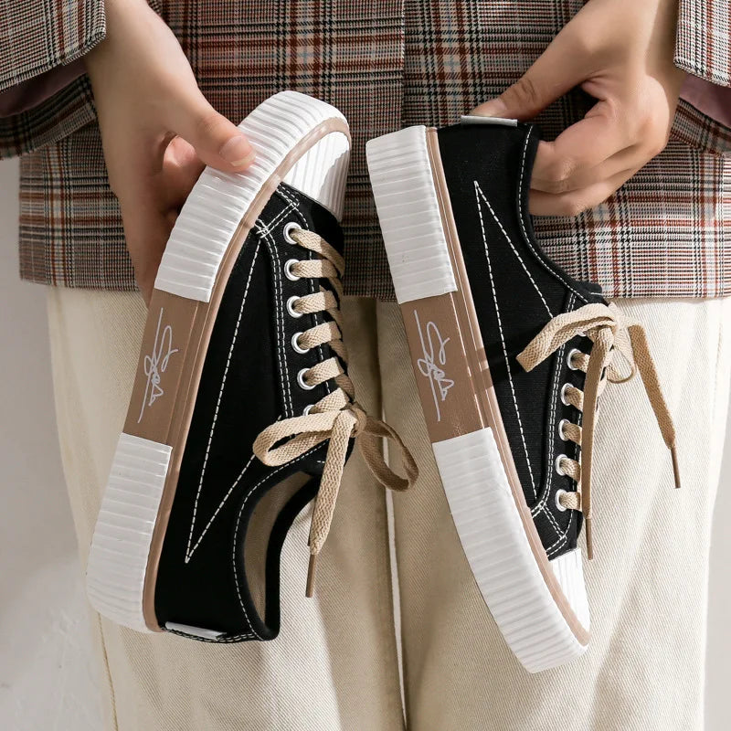 Sneakers Dames Low-Top Verhoogde Zool - Sneakers