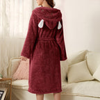 Miss | Badjas Dames Winter Zacht Warm Kamerjas