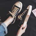 Sneakers Dames Low-Top Verhoogde Zool - Sneakers - Zwart (Bijna uitverkocht)