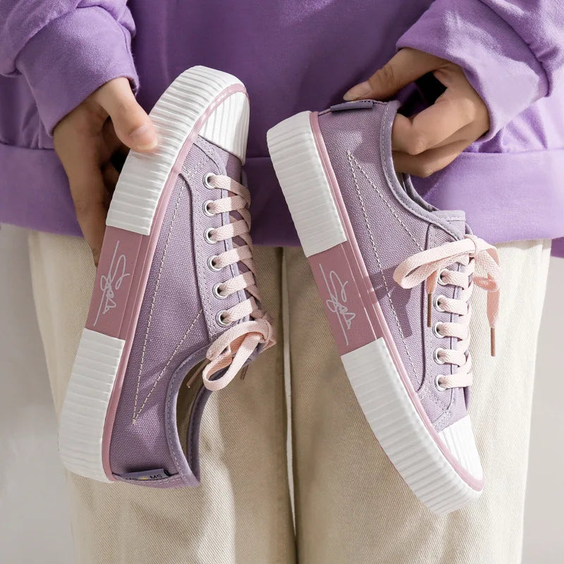 Sneakers Dames Low-Top Verhoogde Zool - Sneakers