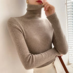 Trui Dames Coltrui Slim Fit Lichtgewicht