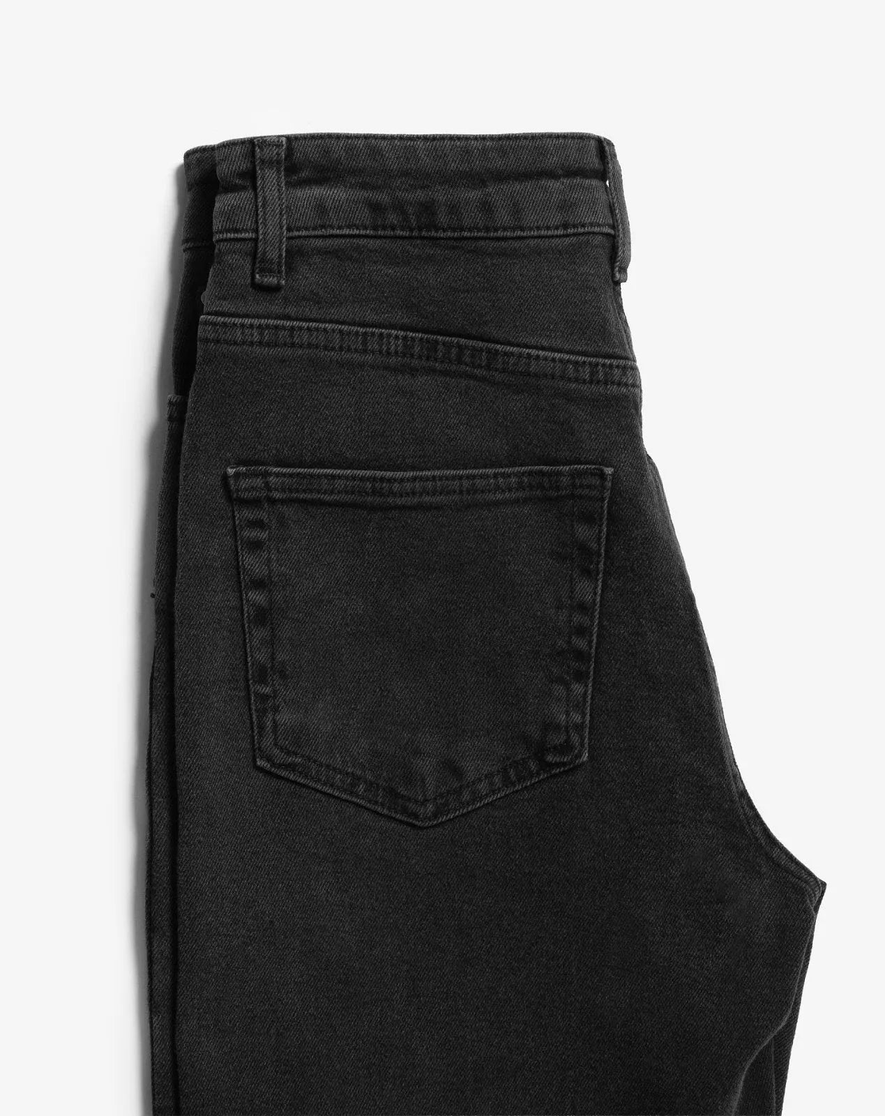 Straight leg jeans zwart met hoge taille - Miss Madera MIS-149301