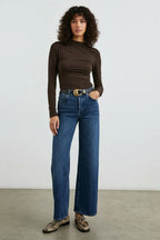 Stretchjersey Top Dames | Lange Mouwen Aansluitend - Miss Madera MIS-HPBPMQ