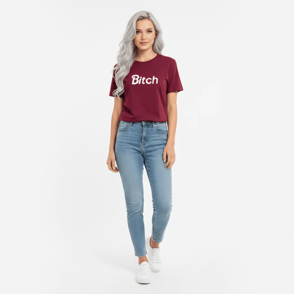 The Statement T-shirt Katoen | Grafische Print Relaxed Fit - Miss Madera
