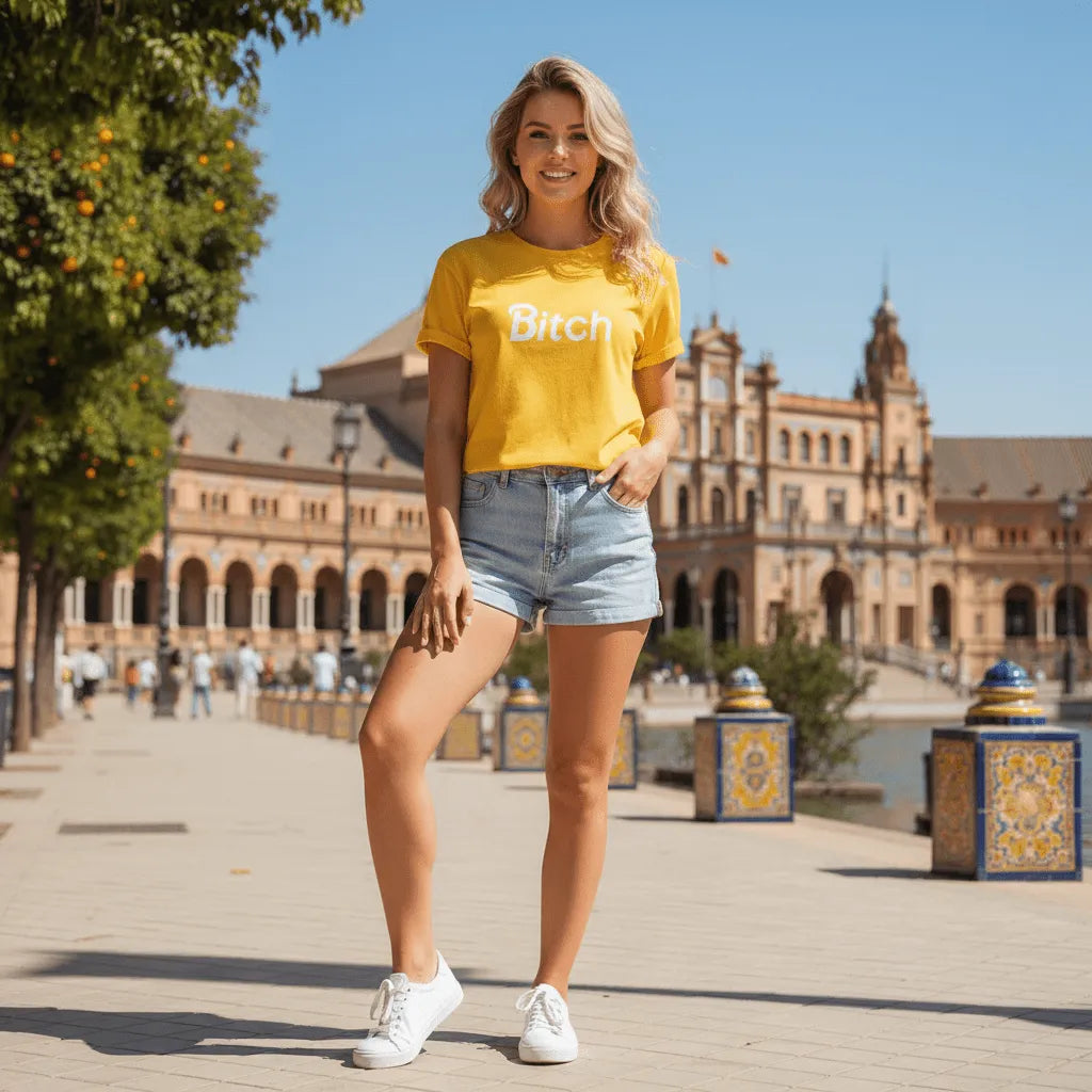 The Statement T-shirt Katoen | Grafische Print Relaxed Fit - Miss Madera