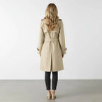 Trenchcoat Dames | A-lijn Pofschouders Katoenmix - Miss Madera MIS-KOHI9S