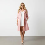 Trenchcoat Dames | A-lijn Pofschouders Katoenmix - Miss Madera MIS-BFYDS7
