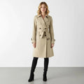 Trenchcoat Dames | A-lijn Pofschouders Katoenmix - Miss Madera MIS-KOHI9S