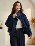 Trenchcoat met hoge kraag en gesp - Miss Madera MIS-D6A4CB