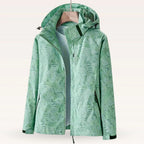 Miss | Jas Dames Tropische Print Capuchon Windbreaker