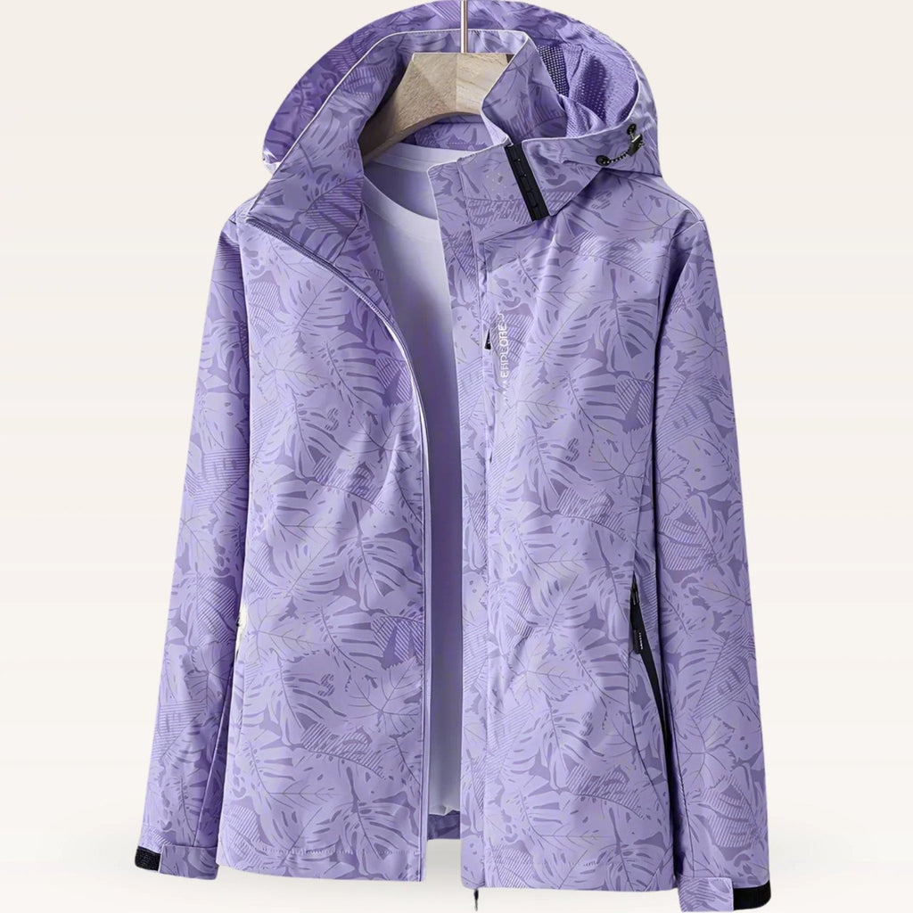 Miss | Jas Dames Tropische Print Capuchon Windbreaker