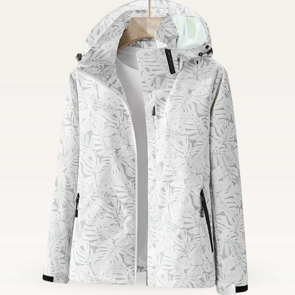 Miss | Jas Dames Tropische Print Capuchon Windbreaker