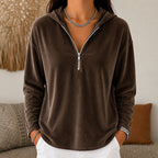 Miss | Hoodie Dames Kwartrits Relaxed Fit Heuplengte