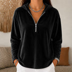Miss | Hoodie Dames Kwartrits Relaxed Fit Heuplengte