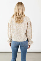 Viscose Blouse Dames | Pofmouwen Gerimpelde Manchetten - Miss Madera MIS-XSUN50