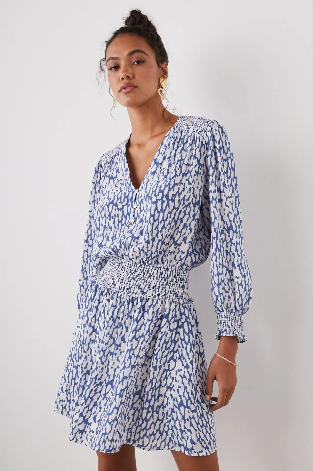 Viscose Jurk Dames | Smocked Taille A-lijn Relaxed - Miss Madera MIS-EL8CP3