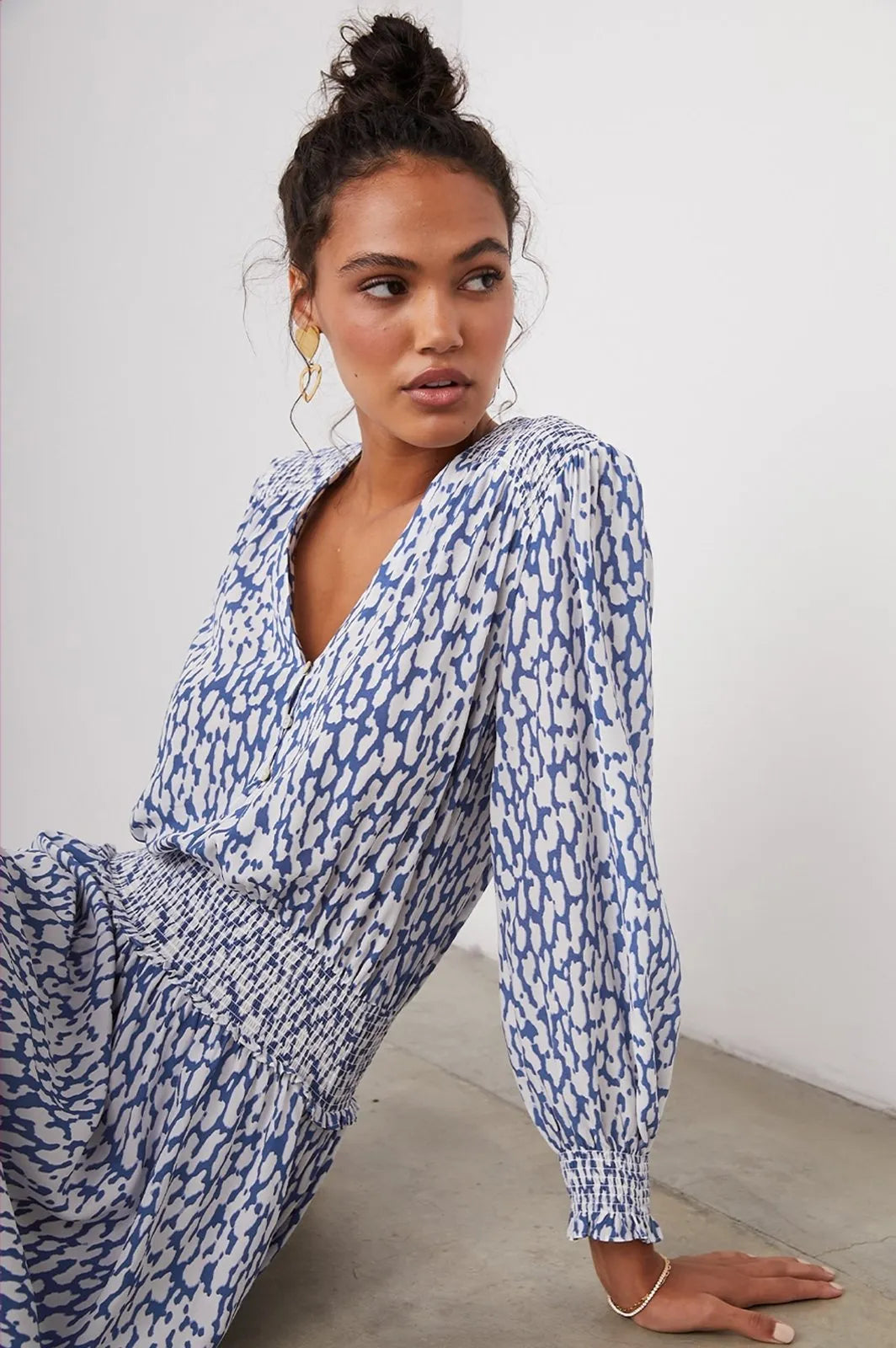 Viscose Jurk Dames | Smocked Taille A-lijn Relaxed - Miss Madera MIS-EL8CP3
