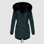 Miss | Jurk Dames Parka-stijl Capuchon Knopen Zakken