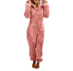 Miss | Onesie Dames Teddy Fleece Capuchon Losvallend