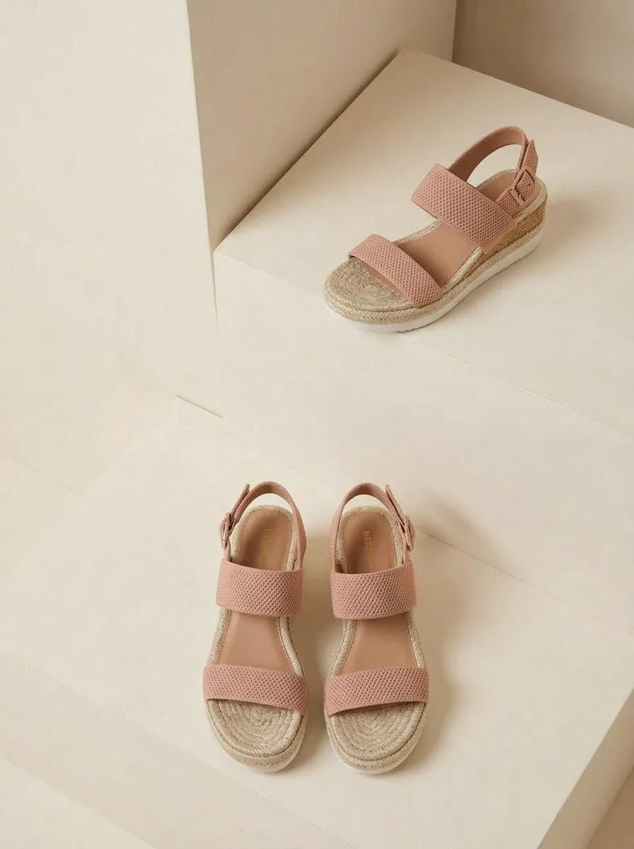 Wedge Sandalen blush roze - Miss Madera MIS-5FC8C1