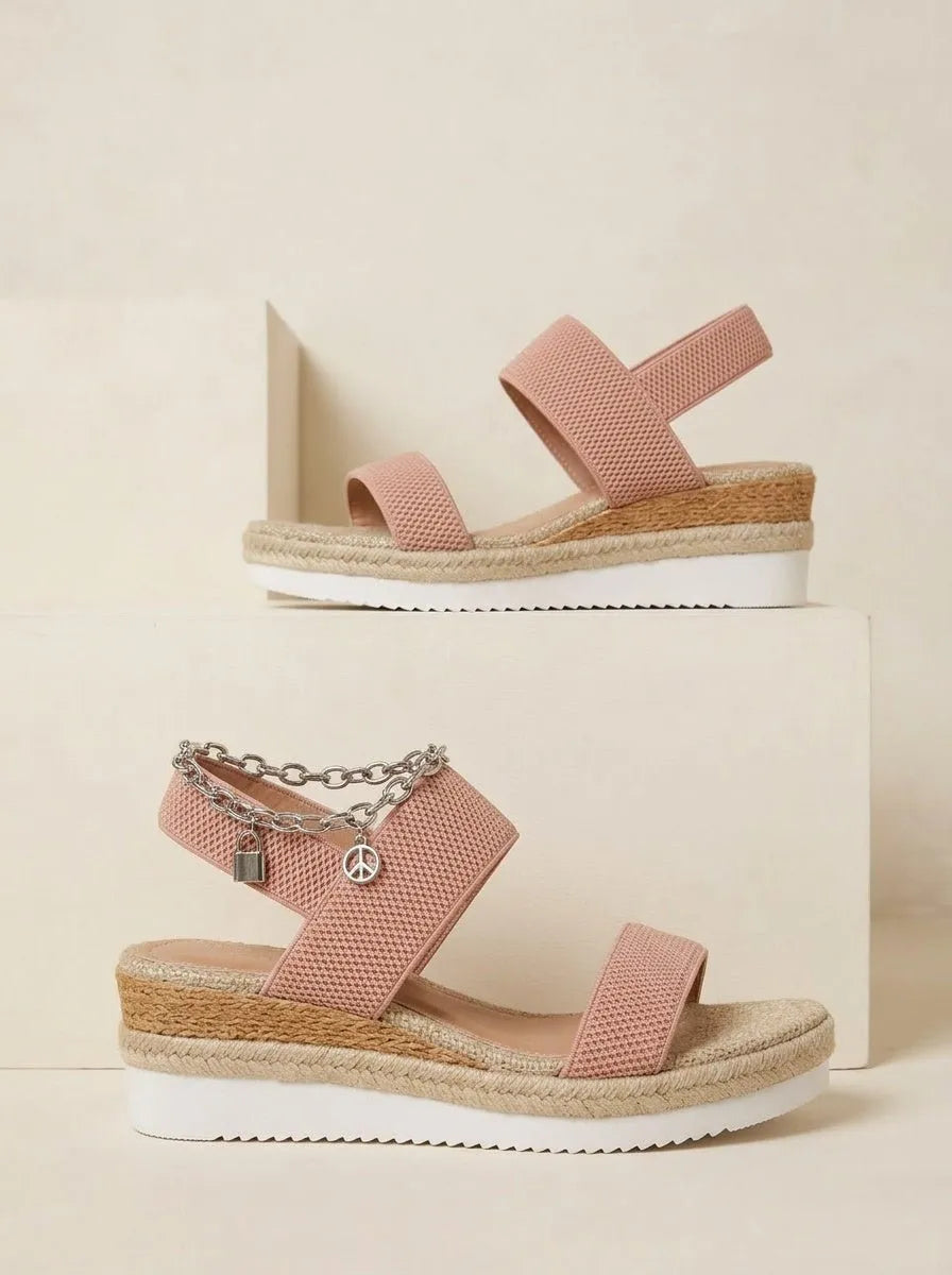 Wedge Sandalen blush roze - Miss Madera MIS-5FC8C1