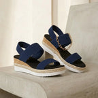 Wedgesandalen elastische band - Miss Madera MIS-E42417