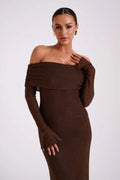 Jurk Dames Feestelijk Glanzend met Transparante Mouwen - Polyester