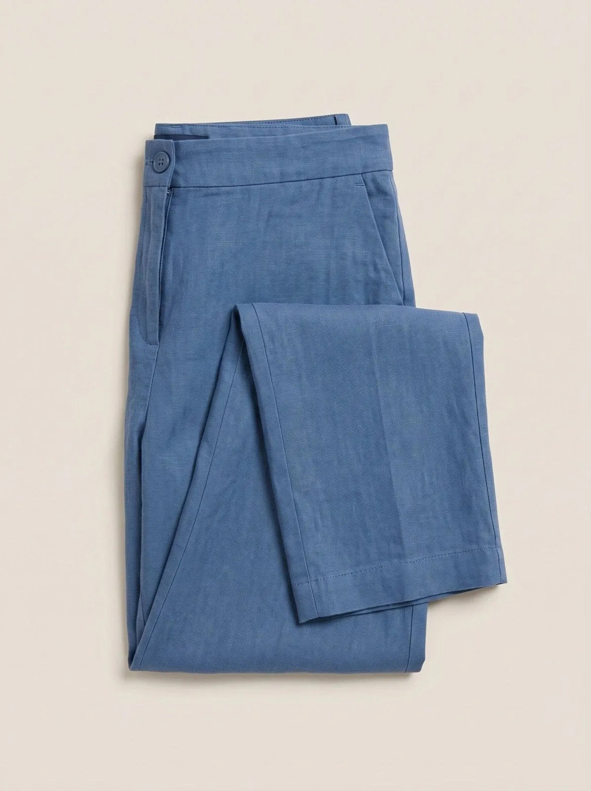 Wide Leg Broek Blauw Cropped - Miss Madera MIS-6896F9