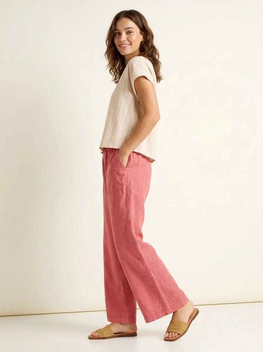 Wide Leg Broek Stofachtig - Miss Madera MIS-018AE0