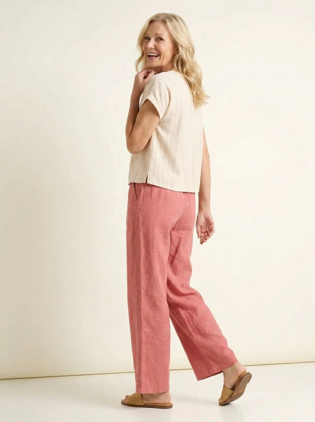 Wide Leg Broek Stofachtig - Miss Madera MIS-018AE0