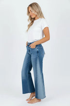 Wide-Leg Jeans Dames | Denim Ruwe Zoom Stretch - Miss Madera MIS-CEXX94