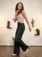 Wide Leg jenas met hoge taille - Miss Madera MIS-12C6A9
