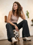 Wide Leg jenas met hoge taille - Miss Madera MIS-12C6A9