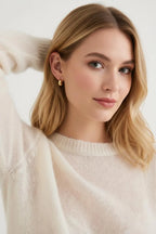 Wol Kasjmier Trui Dames | Bootnek Oversized Gebreid - Miss Madera MIS-TPPBJZ