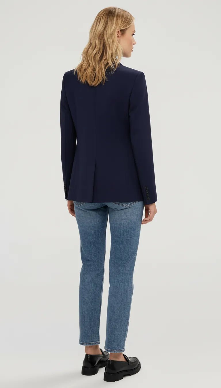 Wollen Blazer Dames | Getailleerd Enkele Knoop - Miss Madera MIS-33K57J