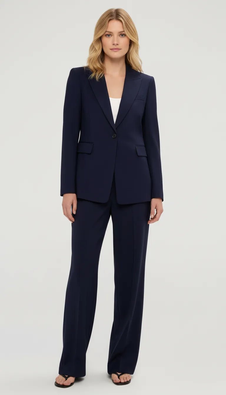 Wollen Blazer Dames | Getailleerd Enkele Knoop - Miss Madera MIS-33K57J