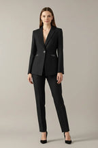 Miss | Tweedelige Set Dames Blazer Één Knoop - Co-ord Set