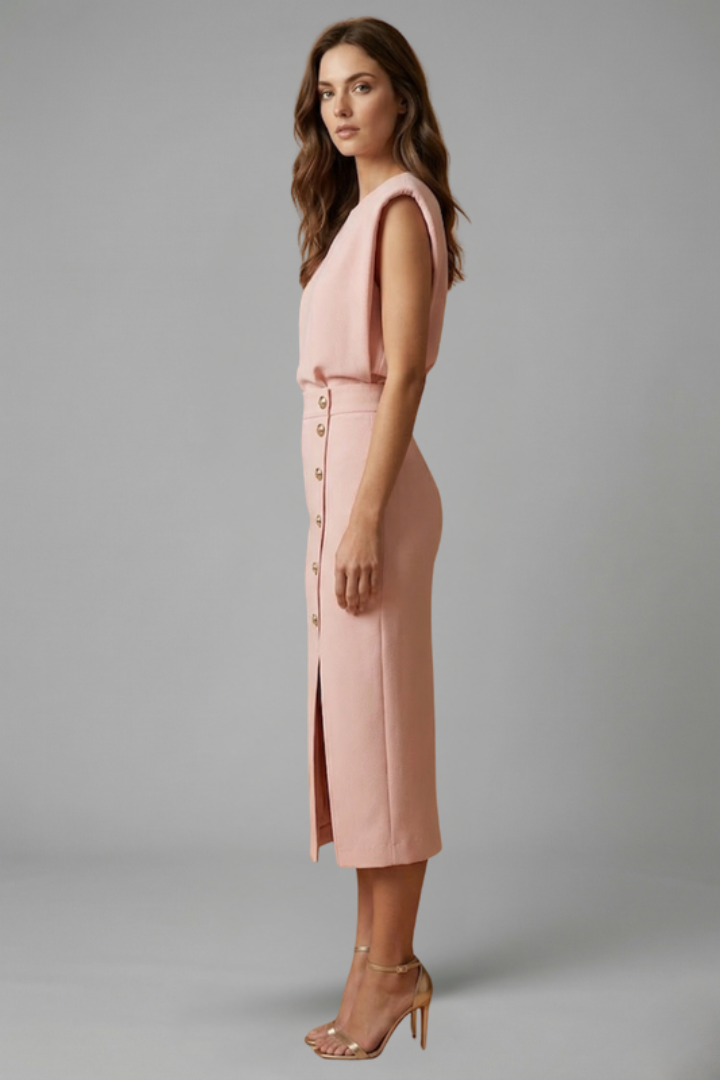 Miss | Jurk Dames Midi Casual Elegant - Polyester