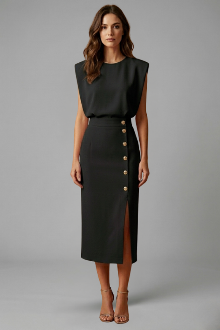 Miss | Jurk Dames Midi Casual Elegant - Polyester