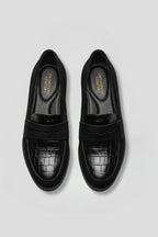 Miss | Loafers Dames Instap Ronde Neus Croc-Reliëf Platte Zool