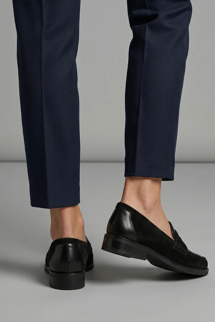 Miss | Loafers Dames Instap Ronde Neus Croc-Reliëf Platte Zool