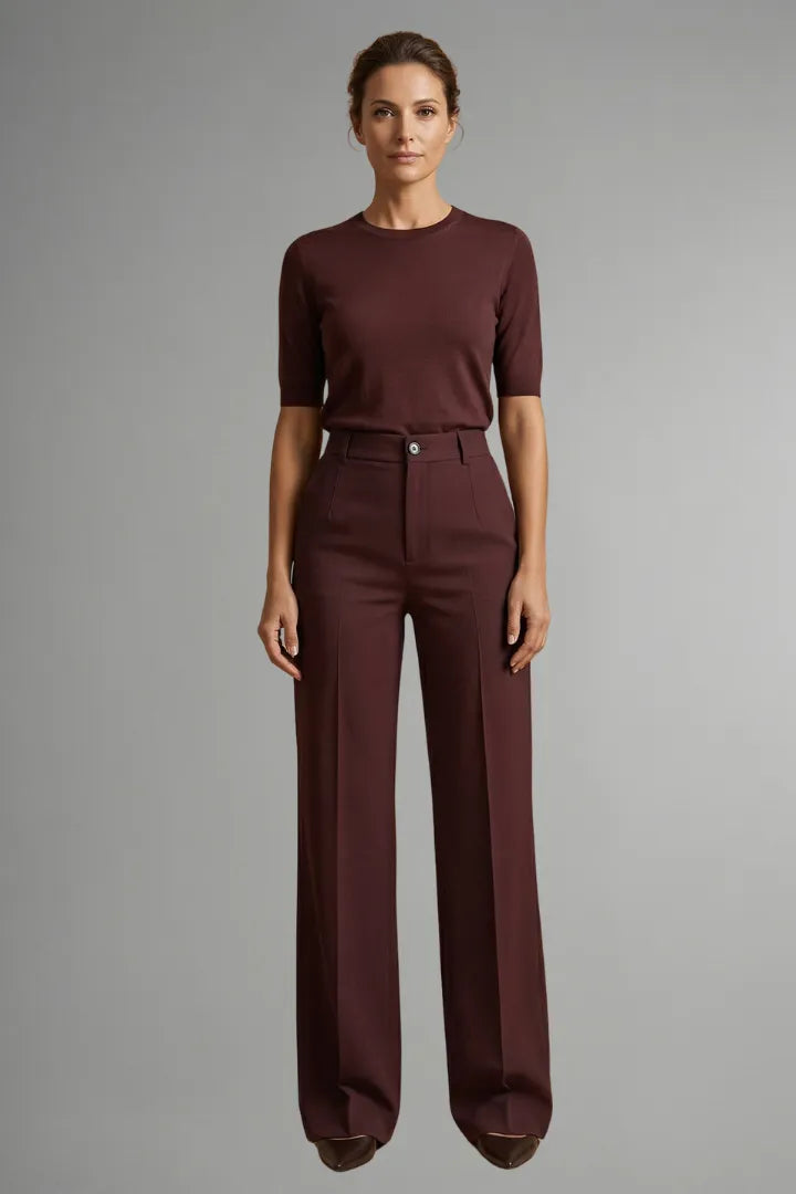 Miss | Broek Dames Hoge Taille Rechte Pijp Pull-On